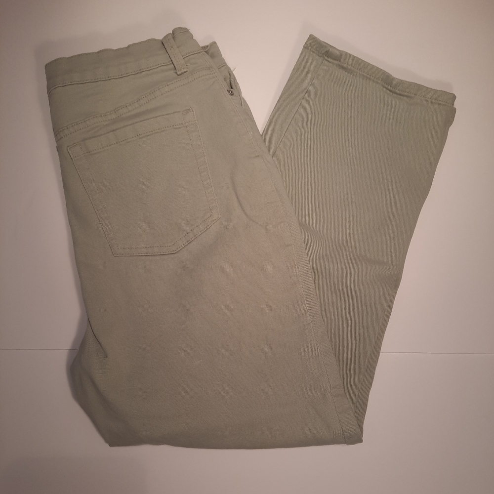 Gloria Vanderbilt Light Green Stretch Jeans, Size 16